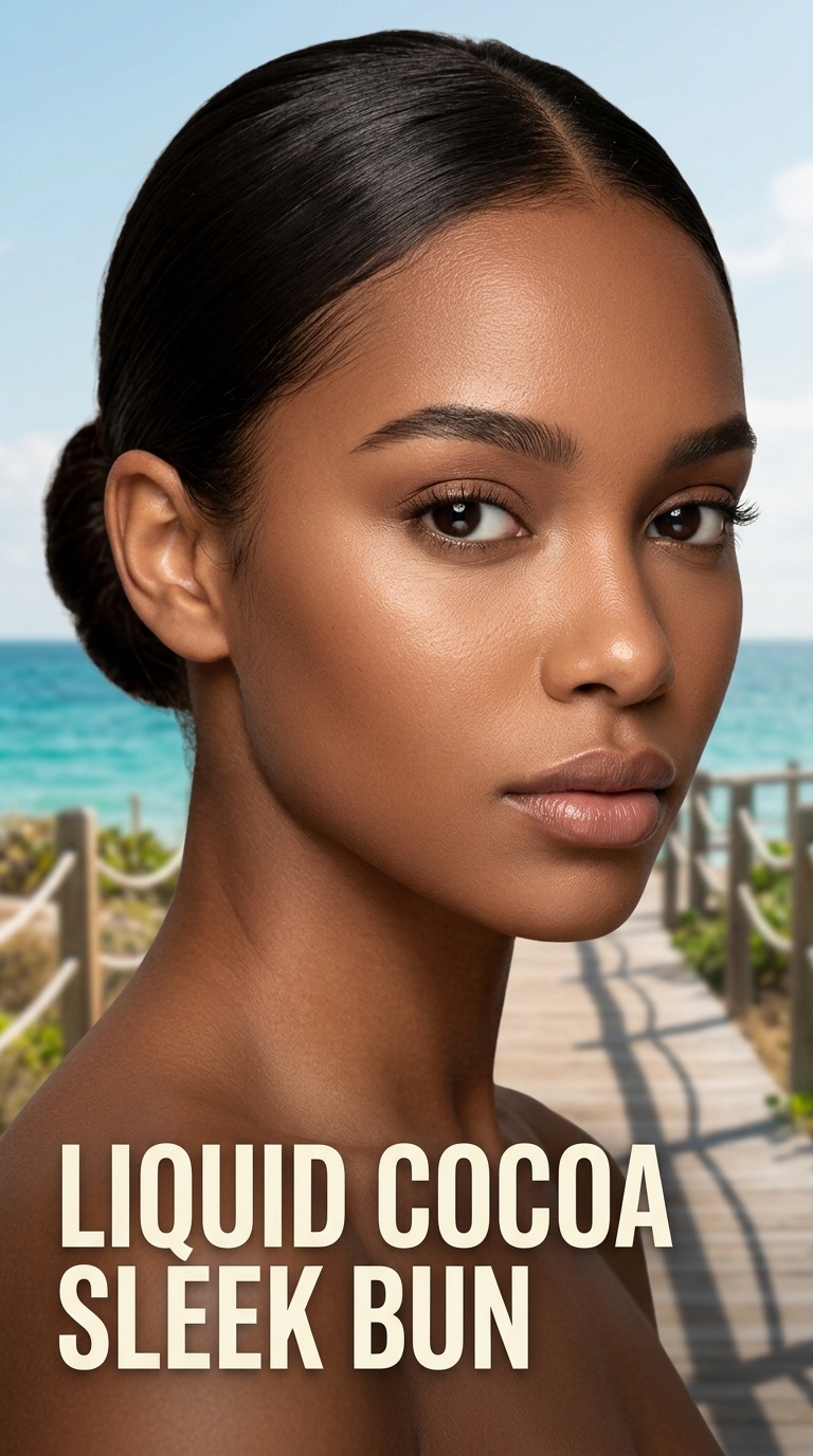 Liquid Cocoa Sleek Bun