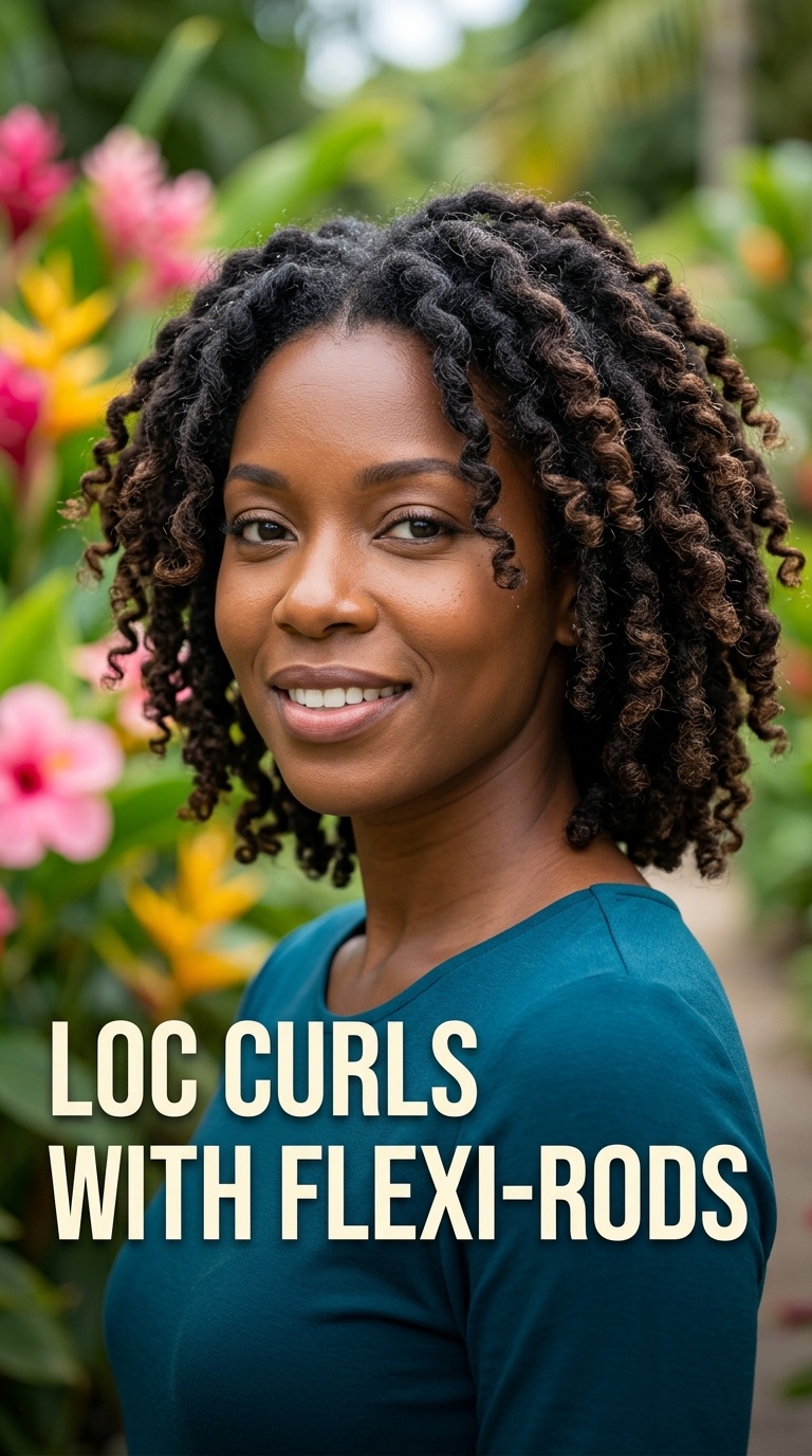 Loc Curls with Flexi-Rods