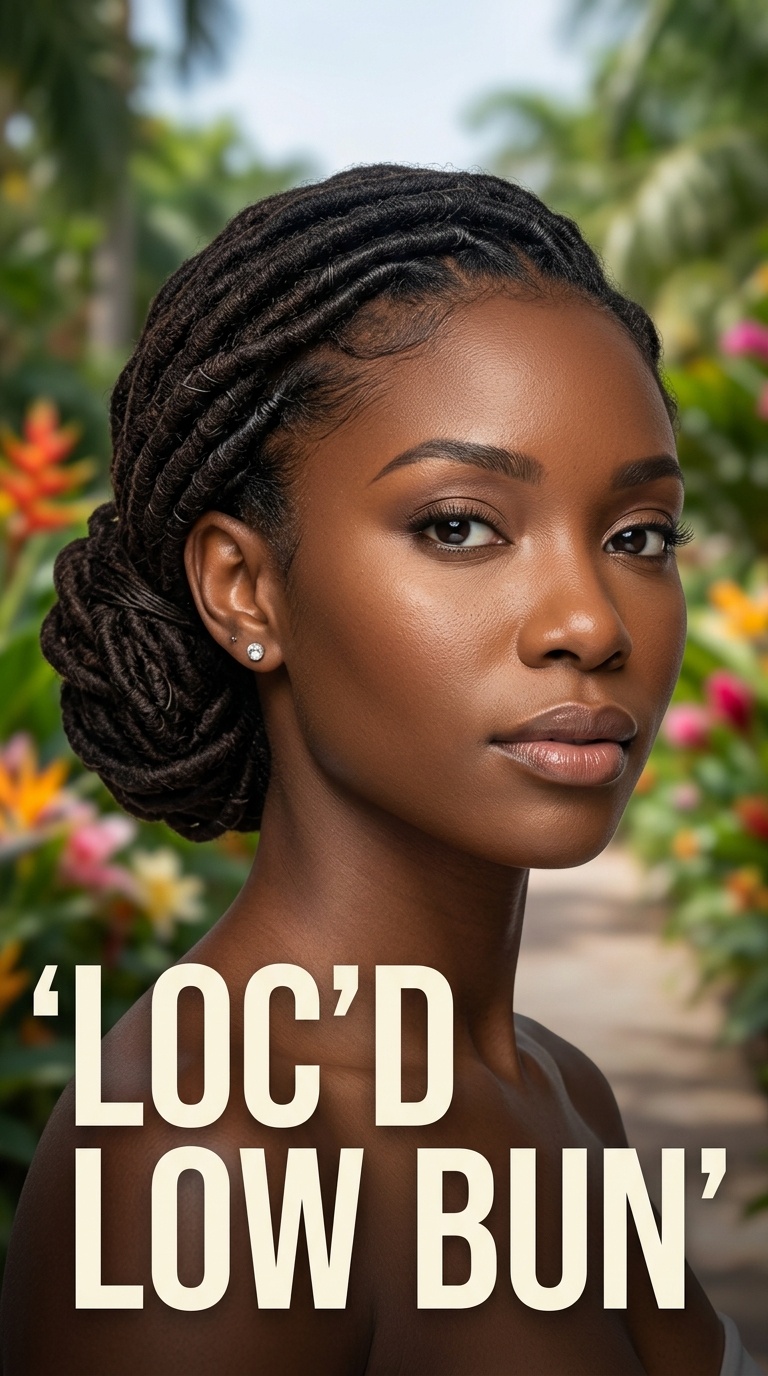 Loc'd Low Bun