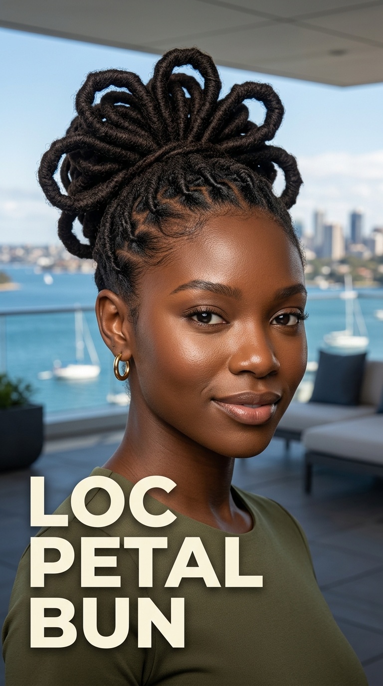 Loc Petal Bun