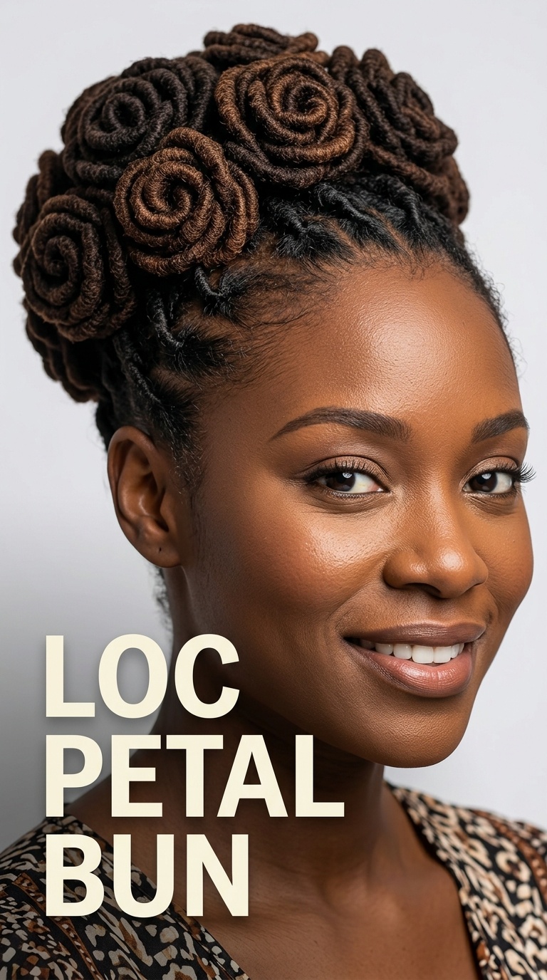 Loc Petal Bun