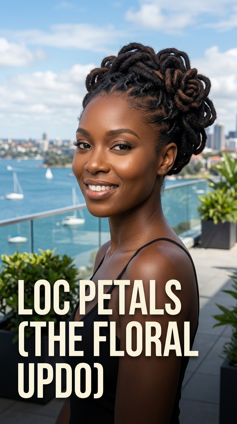 Loc Petals (The Floral Updo)