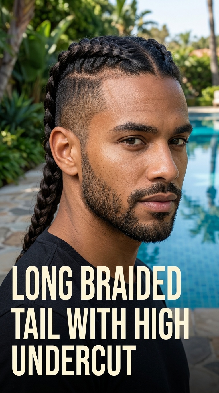 Long Braided Tail with High Undercut