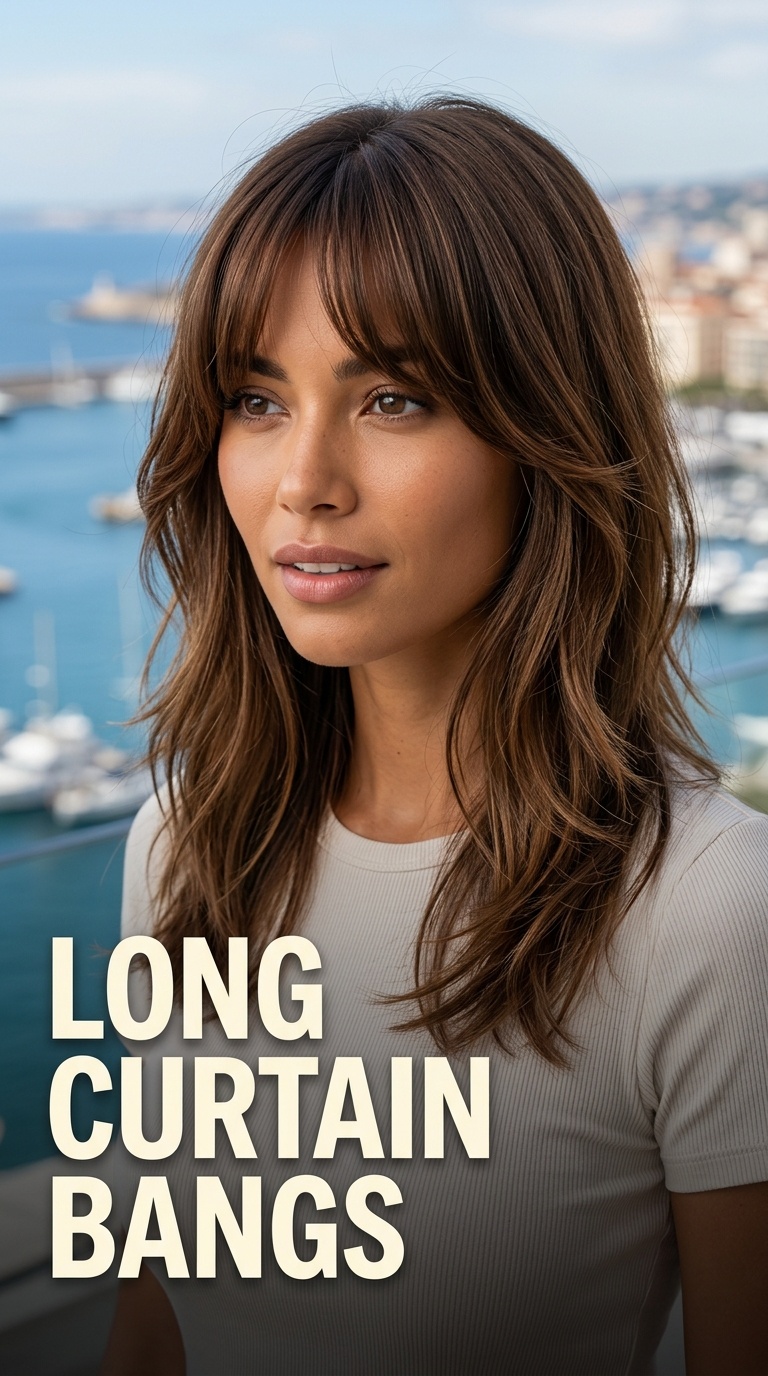 Long Curtain Bangs