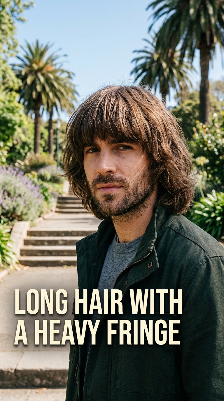 Long Hair with a Heavy Fringe