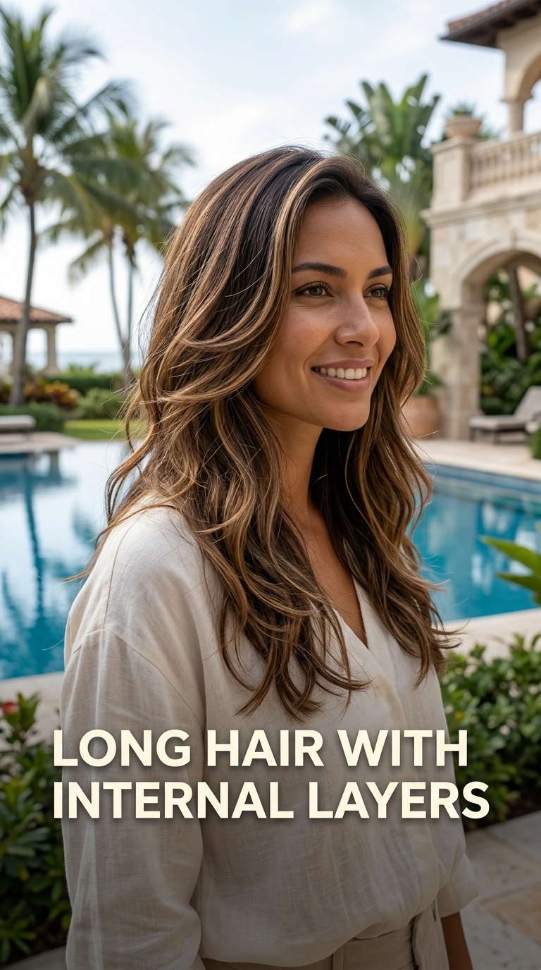 Long Hair with Internal Layers