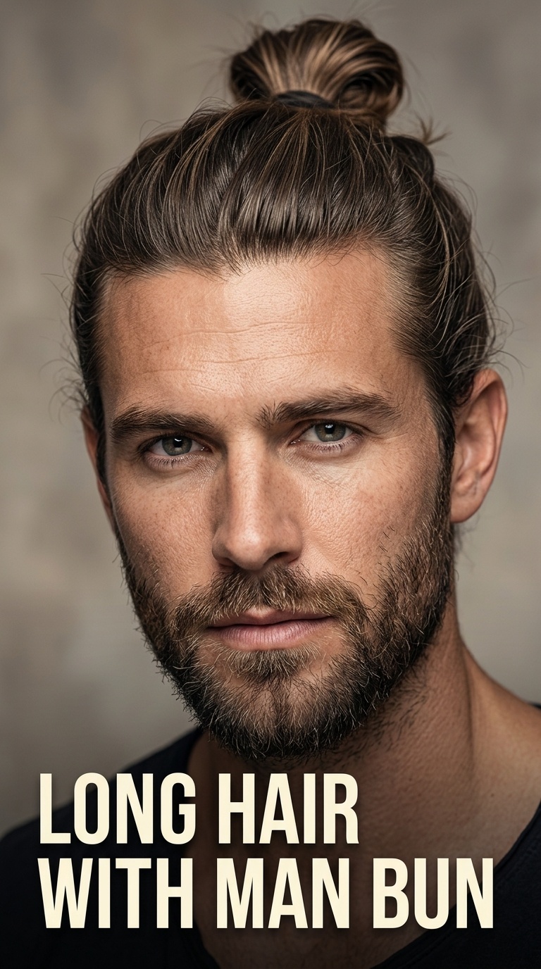 Long Hair with Man Bun