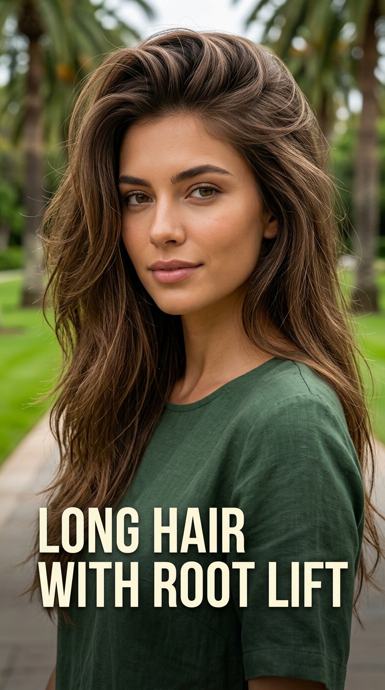 Long Hair with Root Lift