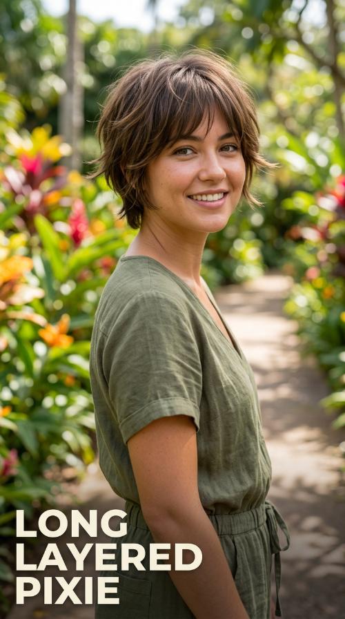 Long Layered Pixie
