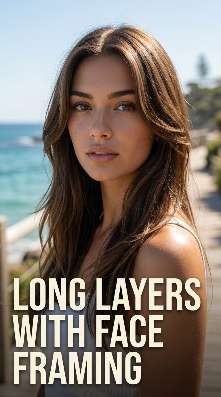 Long Layers with Face Framing