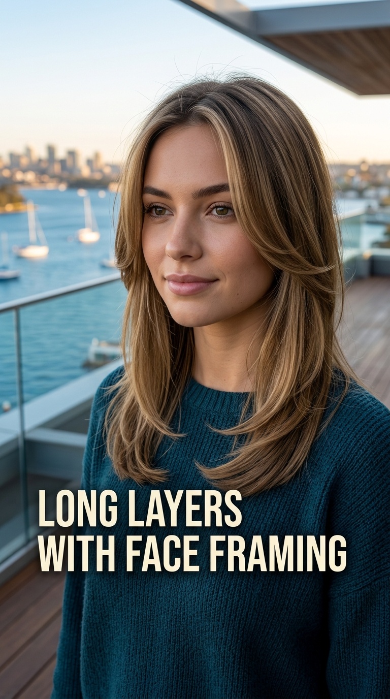 Long Layers with Face Framing