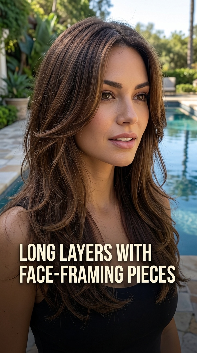 Long Layers with Face-Framing Pieces