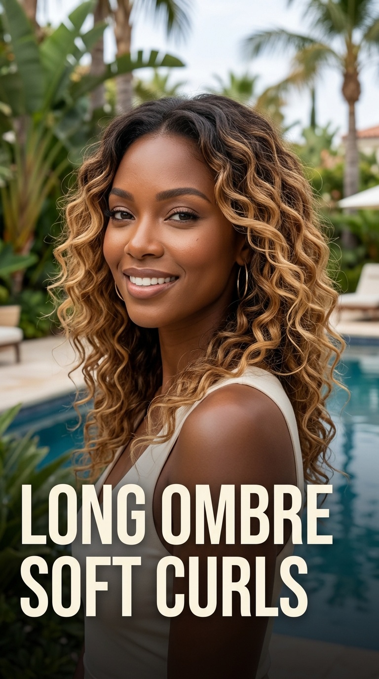 Long Ombre Soft Curls