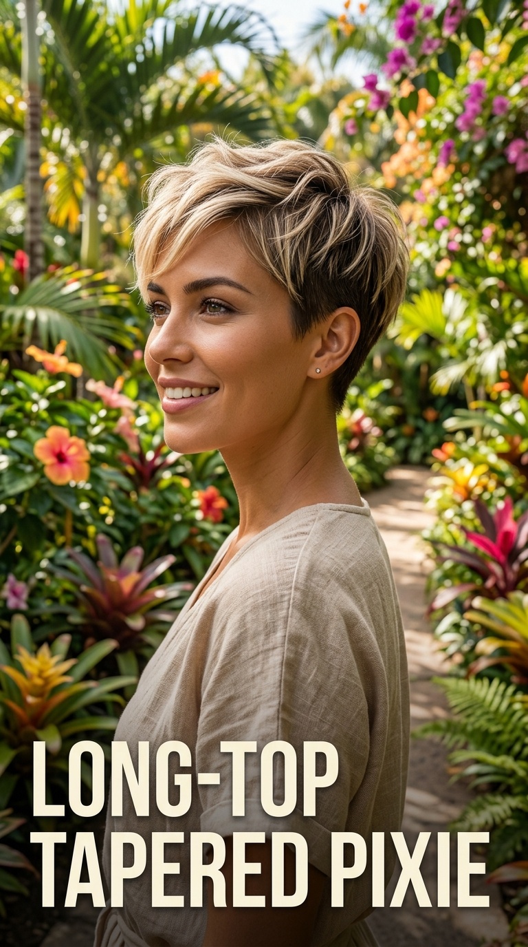 Long-Top Tapered Pixie