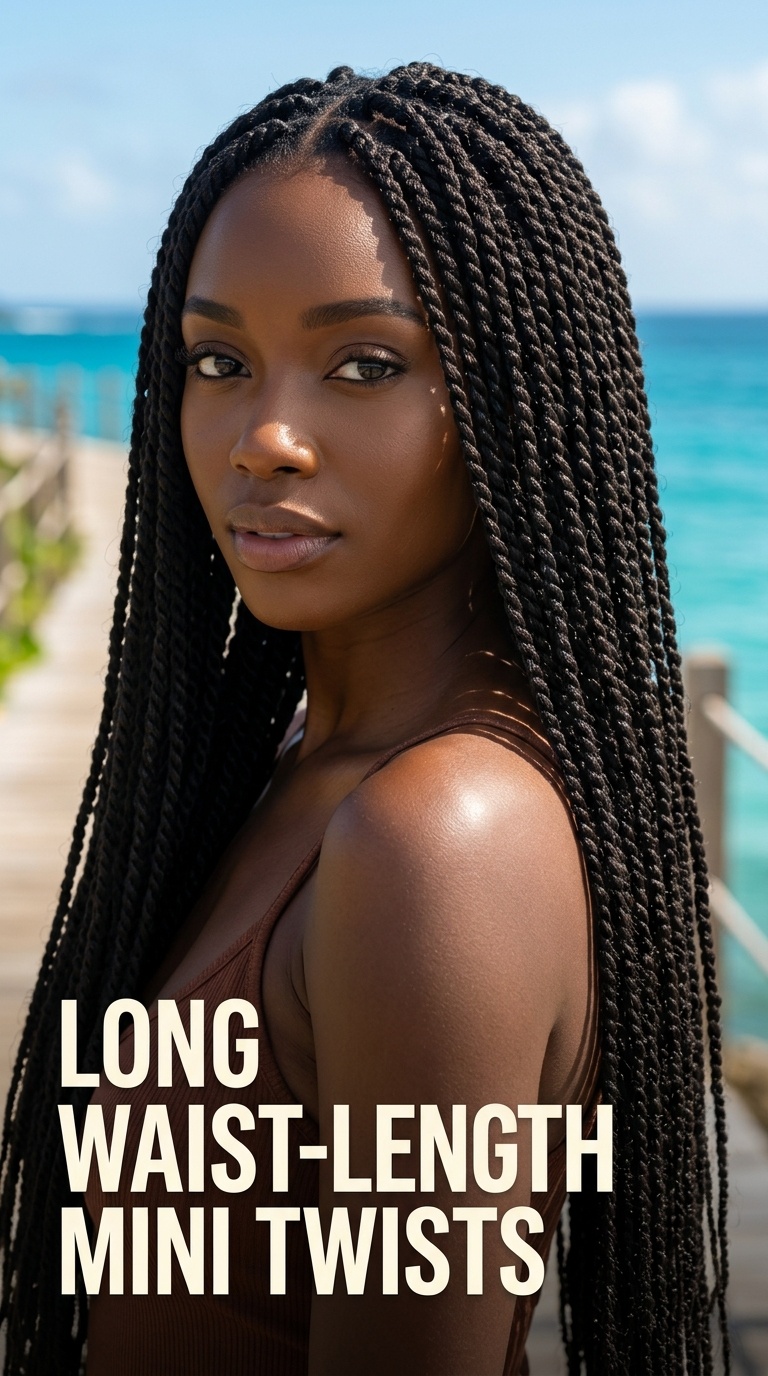 Long Waist-Length Mini Twists