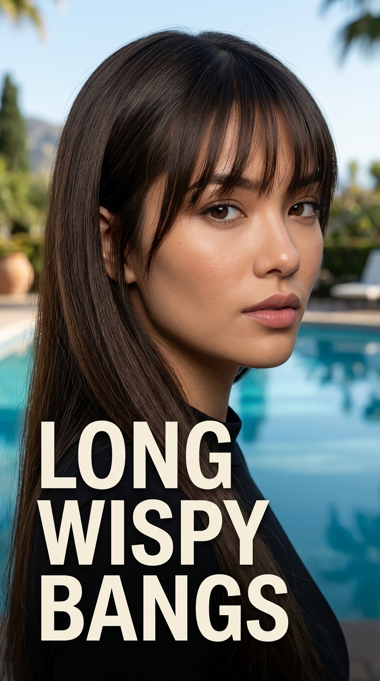 Long Wispy Bangs