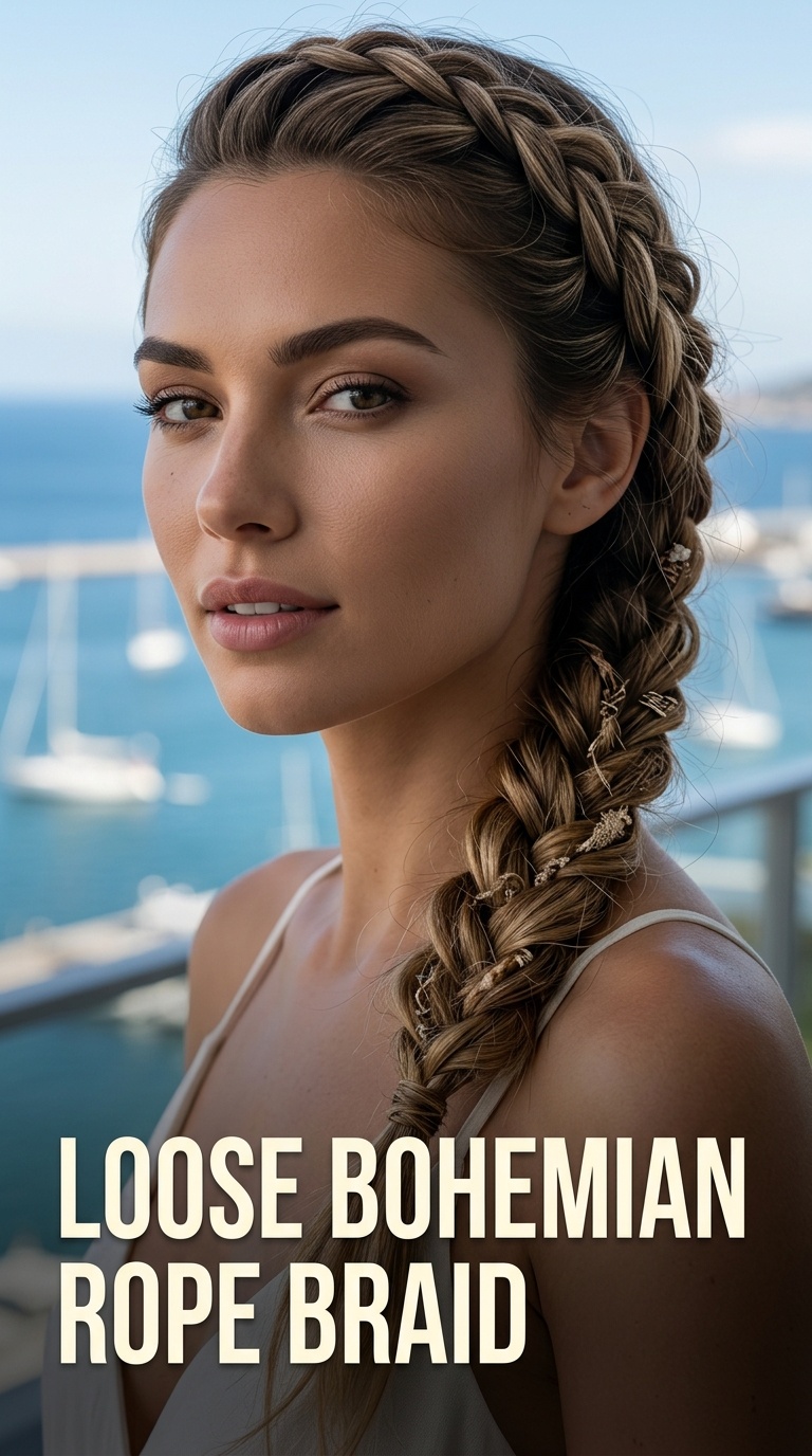 Loose Bohemian Rope Braid