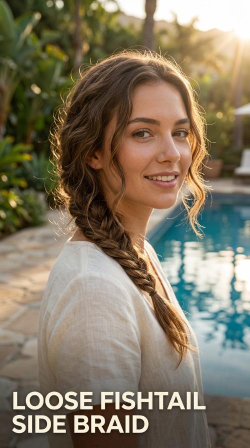 Loose Fishtail Side Braid