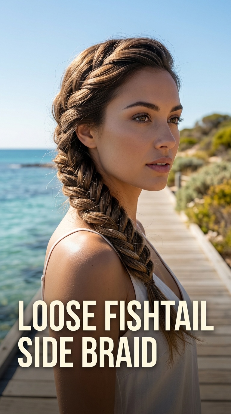 Loose Fishtail Side Braid