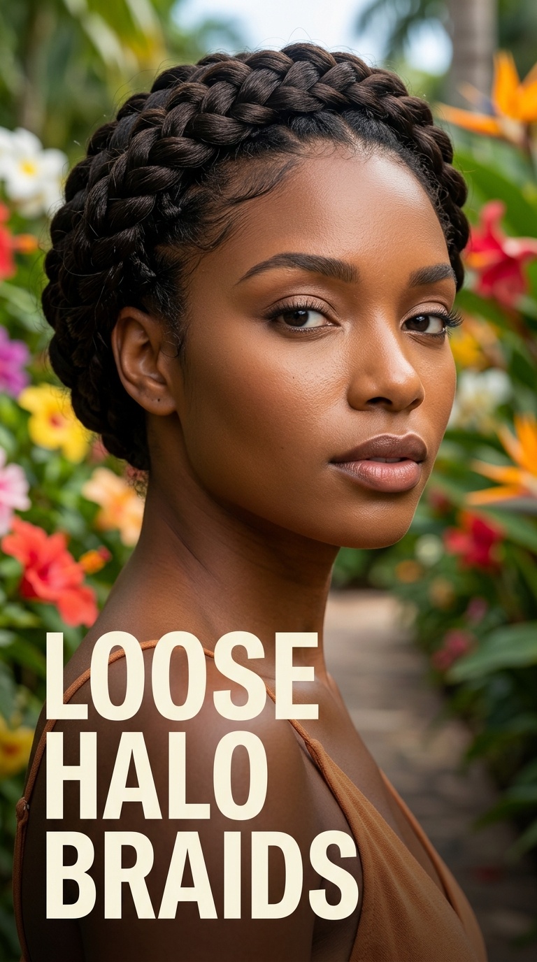 Loose Halo Braids