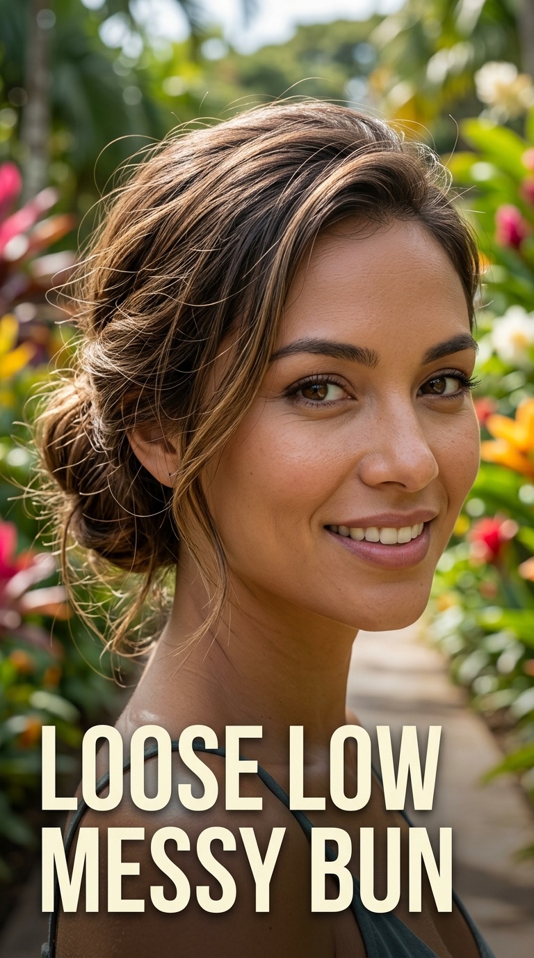 Loose Low Messy Bun