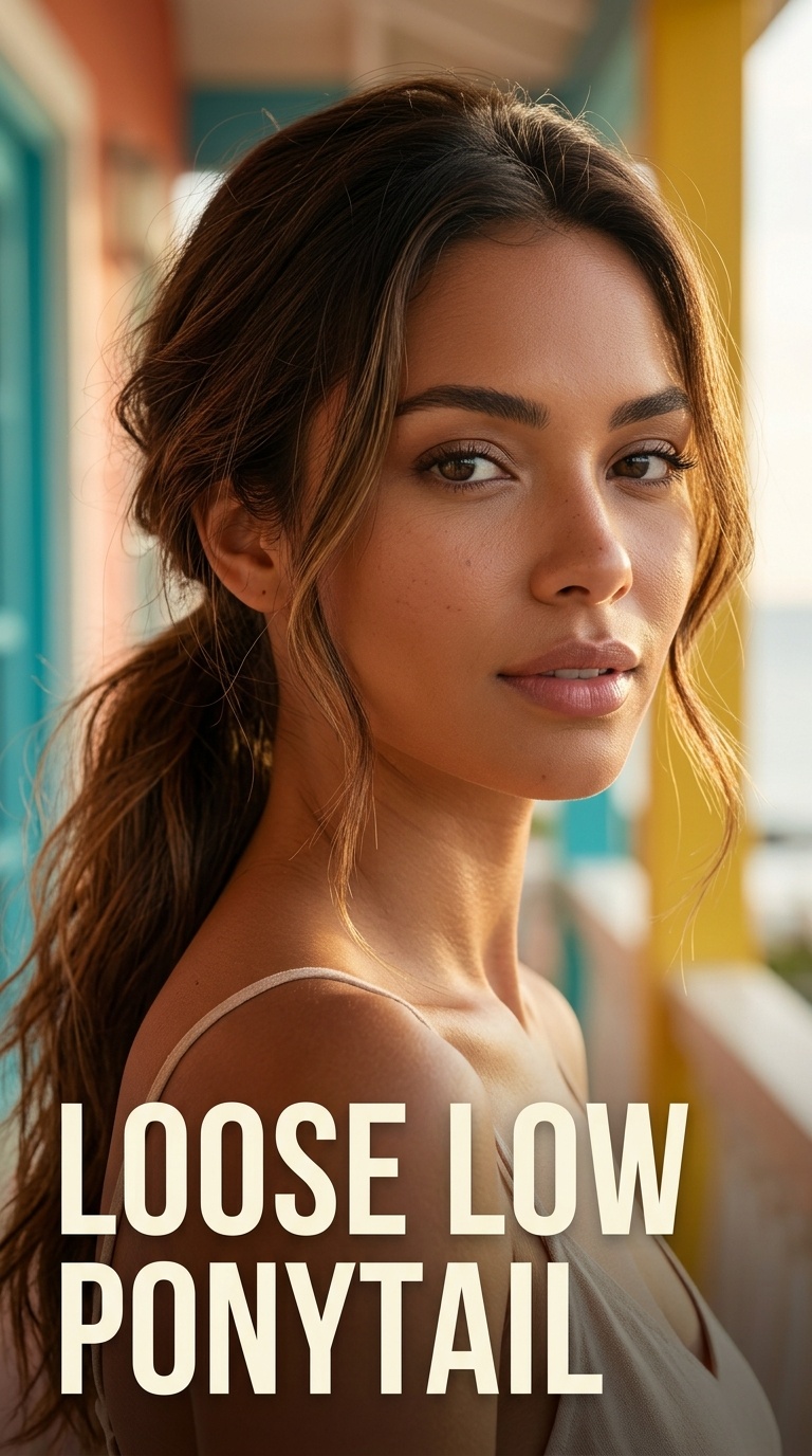 Loose Low Ponytail