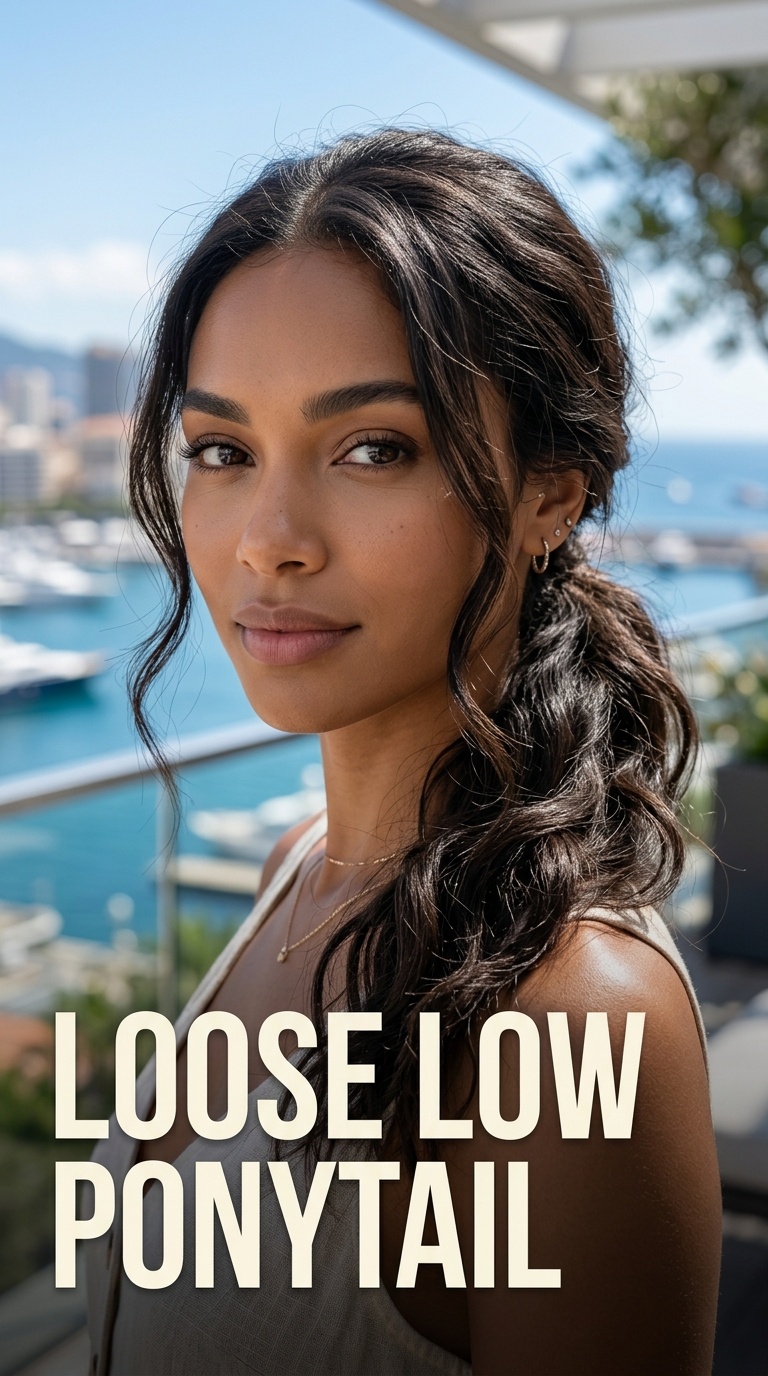 Loose Low Ponytail