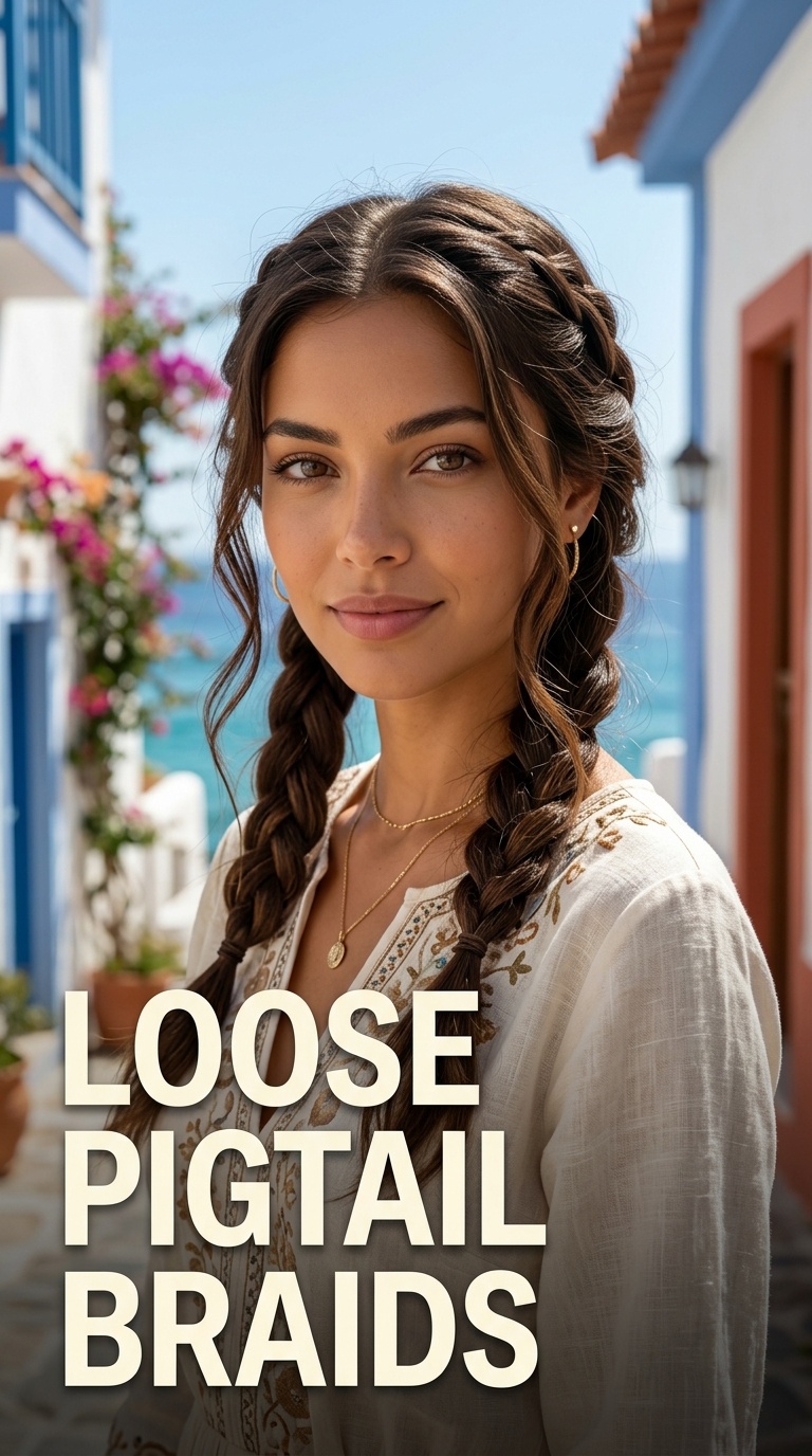 Loose Pigtail Braids