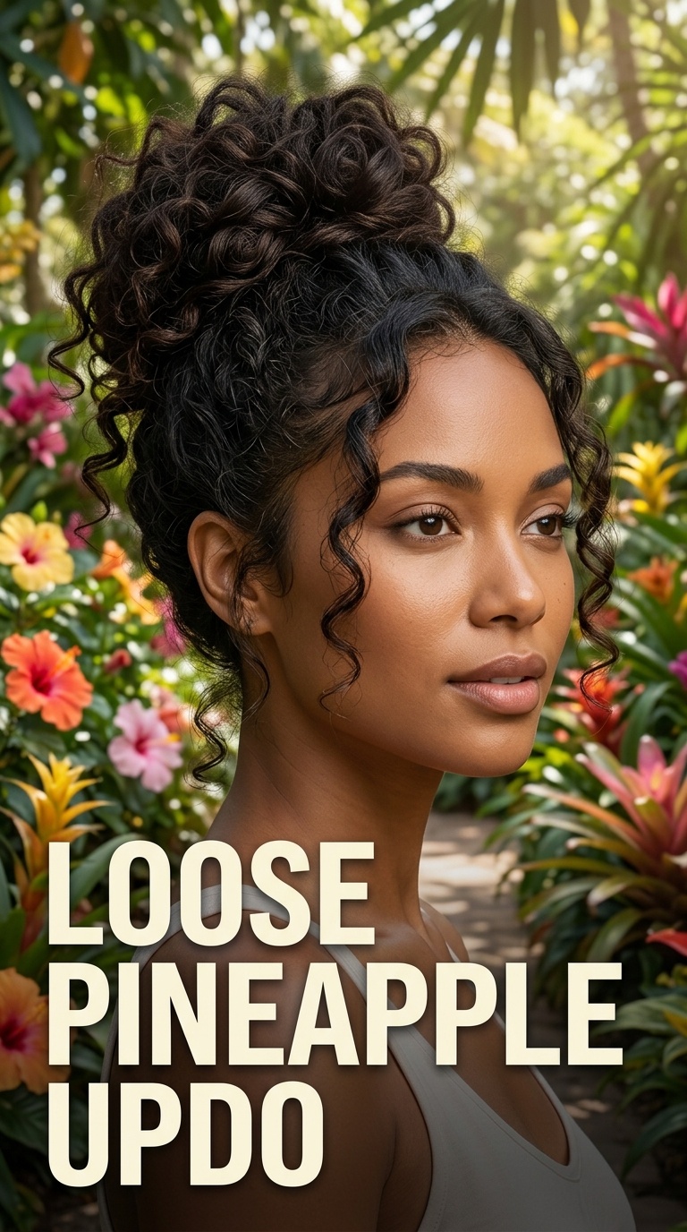 Loose Pineapple Updo