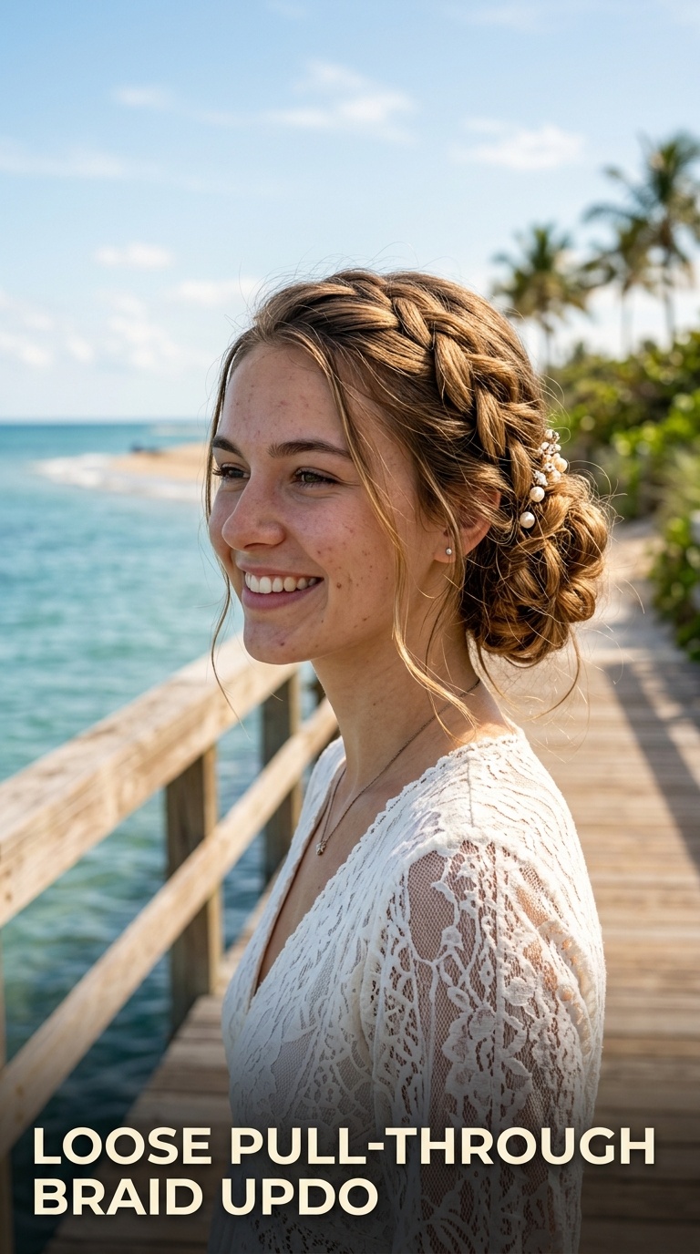 Loose Pull-Through Braid Updo