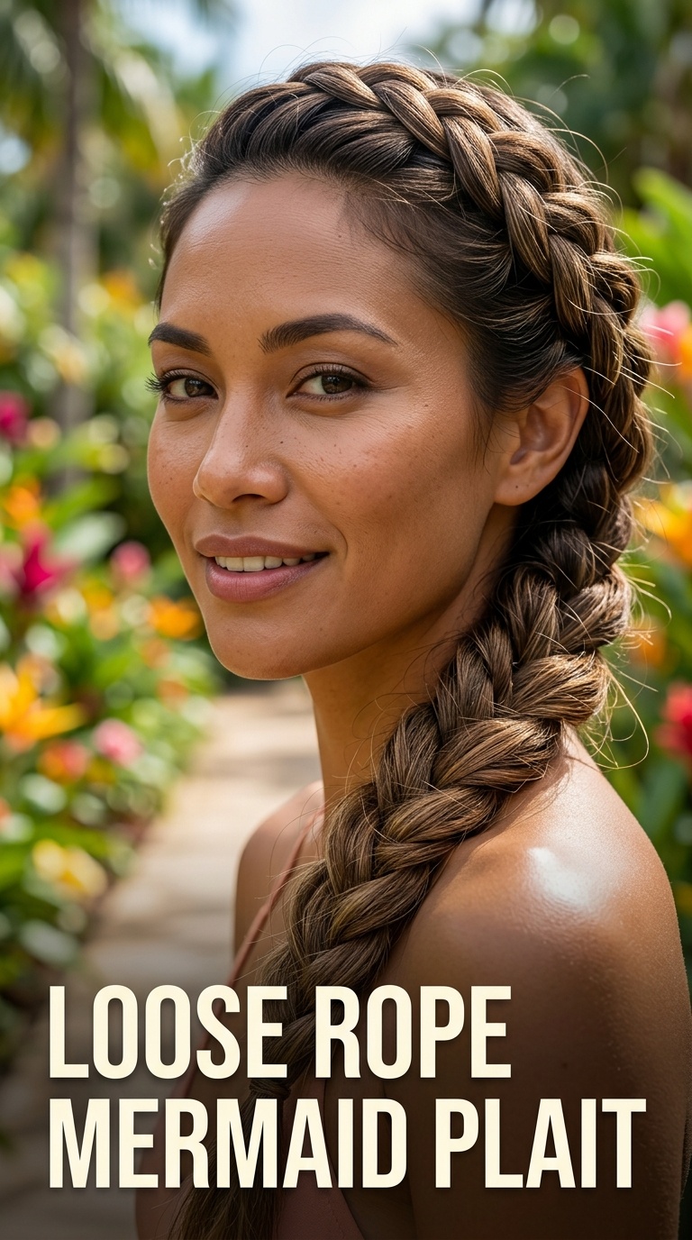 Loose Rope Mermaid Plait