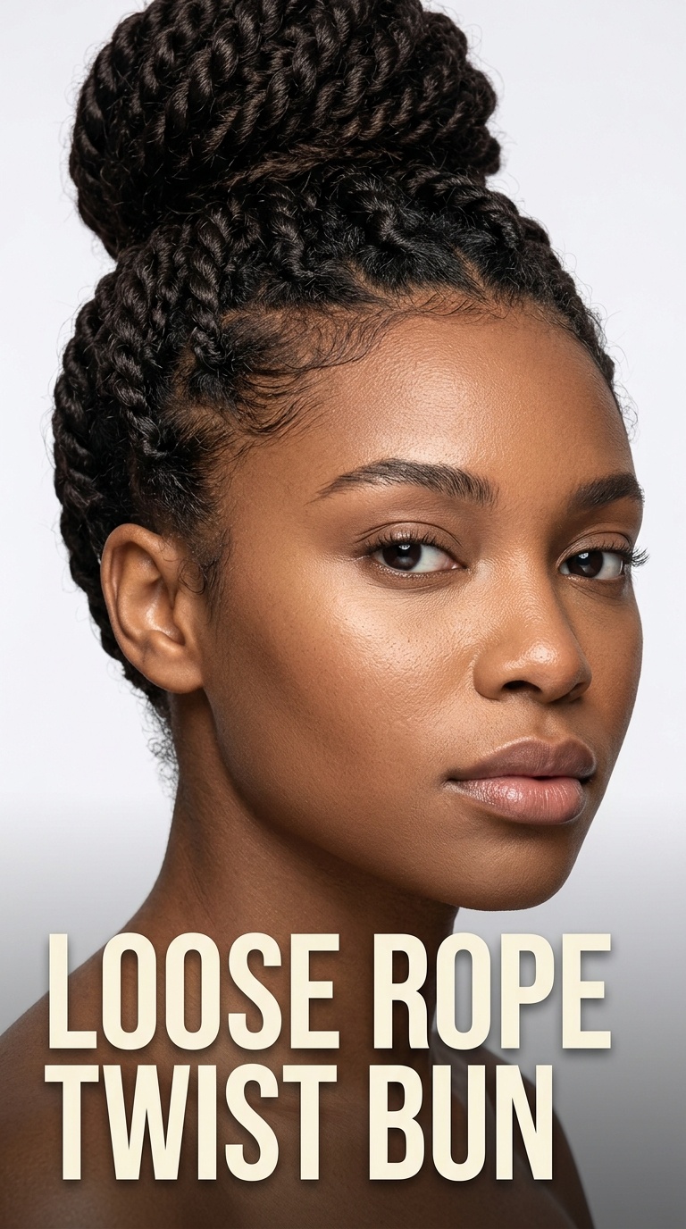Loose Rope Twist Bun