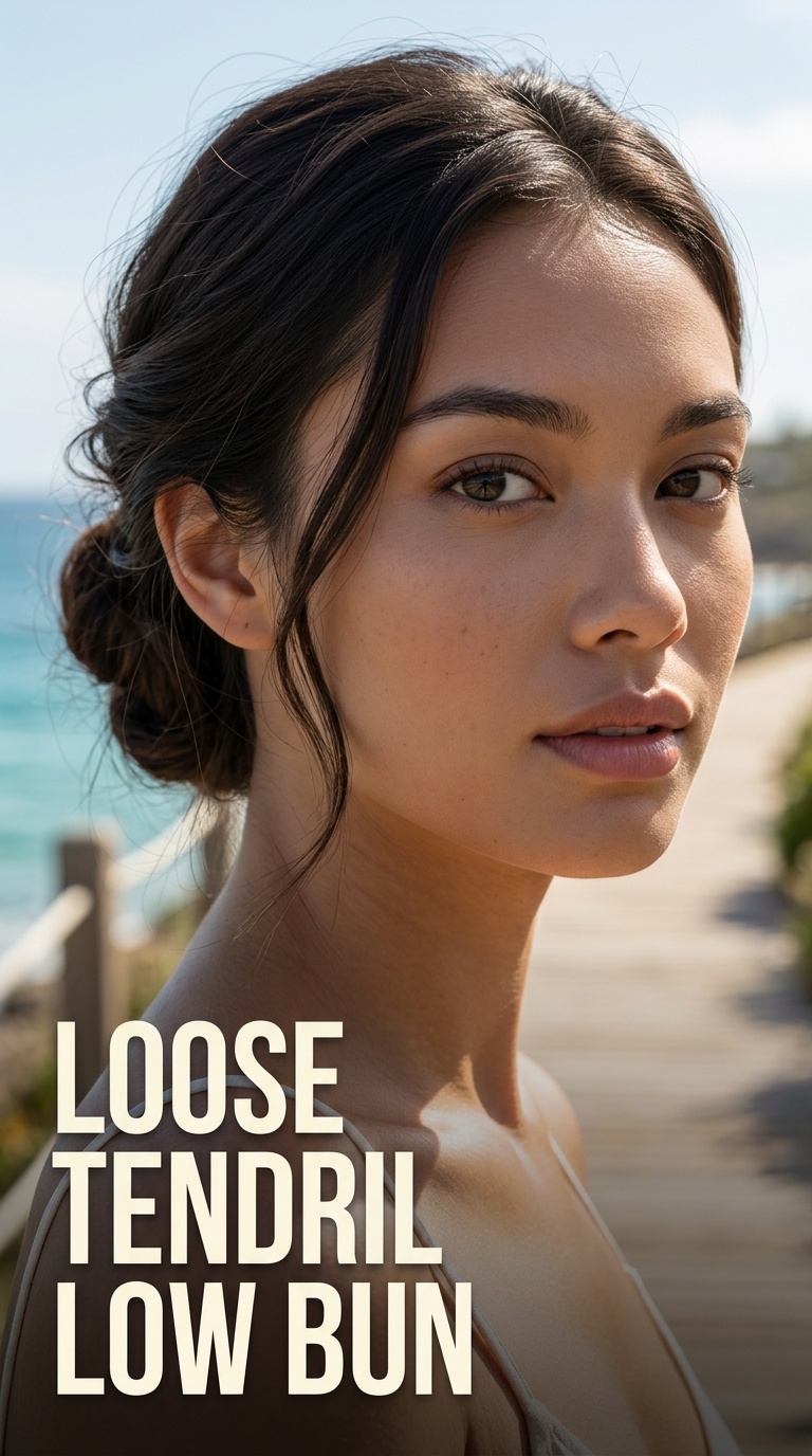 Loose Tendril Low Bun