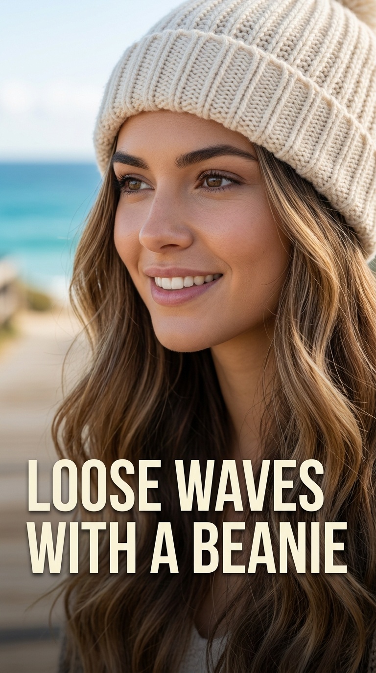 Loose Waves with a Beanie