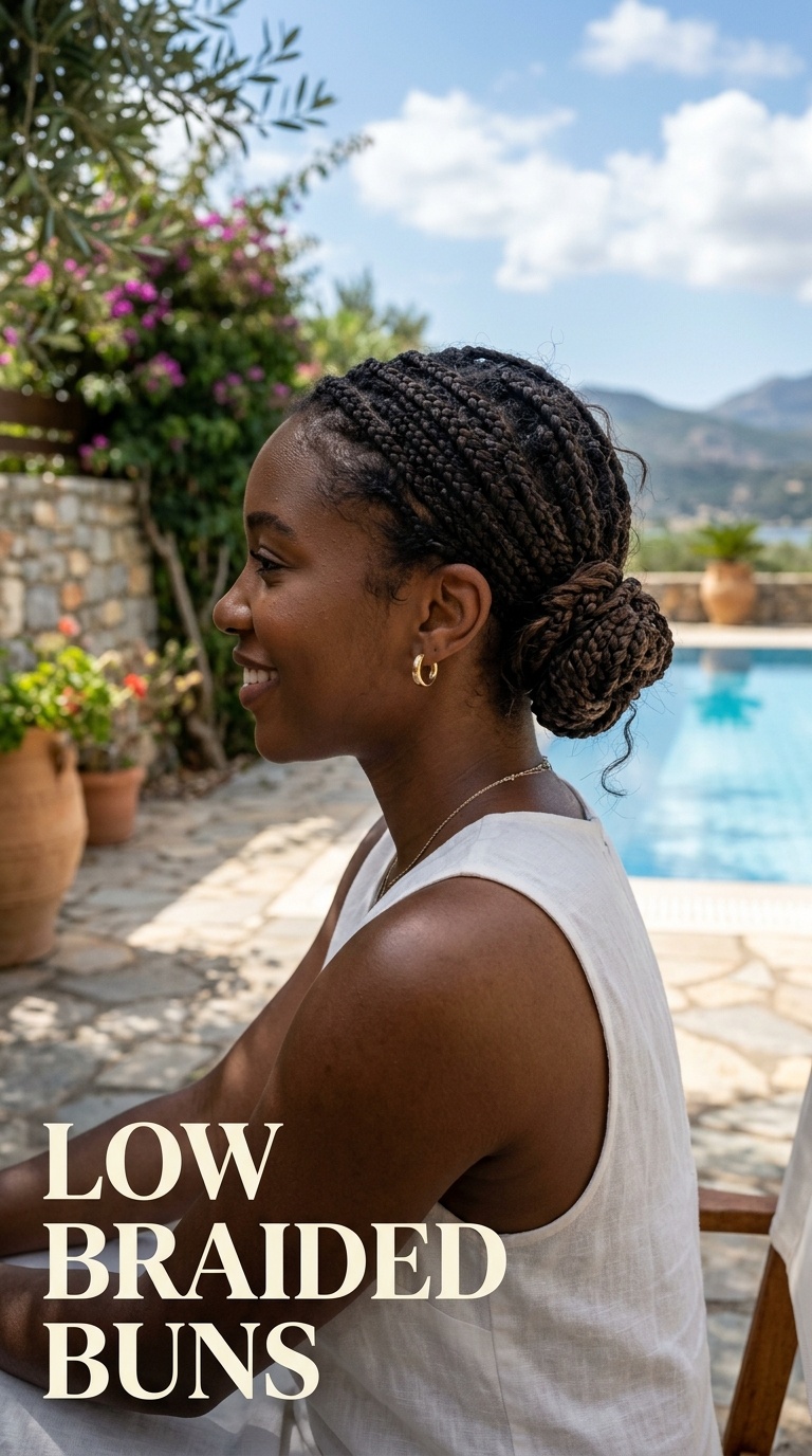 Low Braided Buns