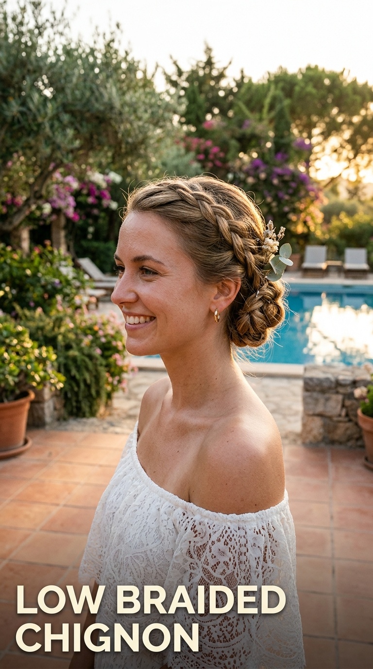 Low Braided Chignon