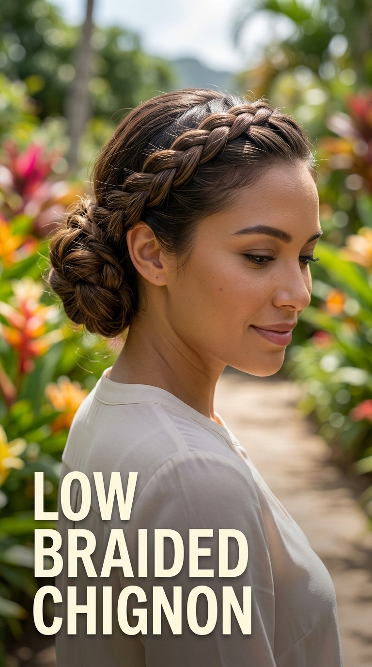Low Braided Chignon