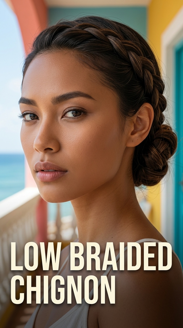 Low Braided Chignon
