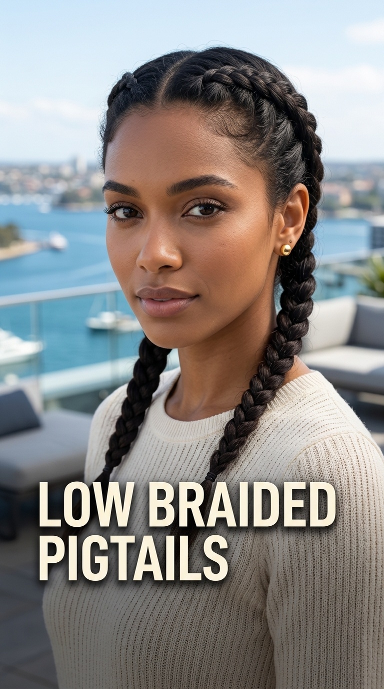 Low Braided Pigtails