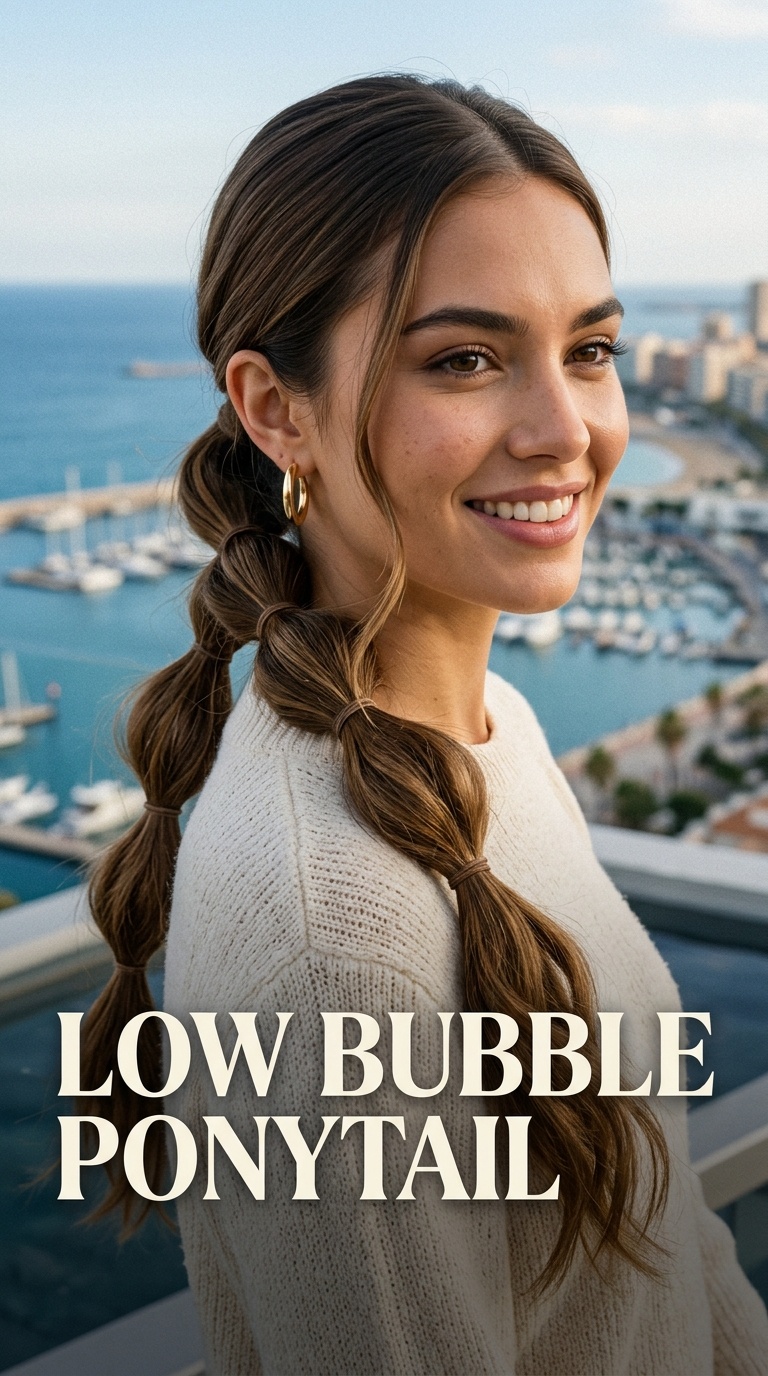 Low Bubble Ponytail