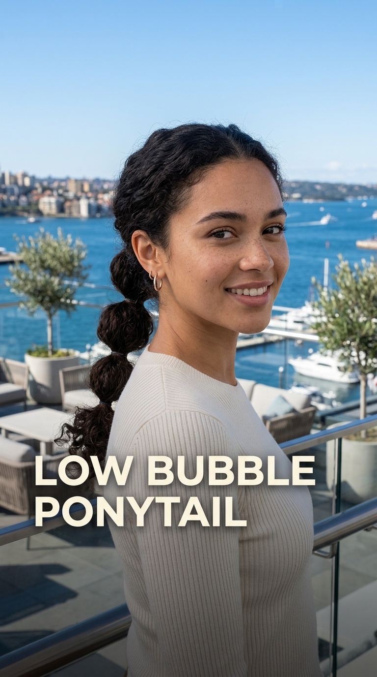 Low Bubble Ponytail