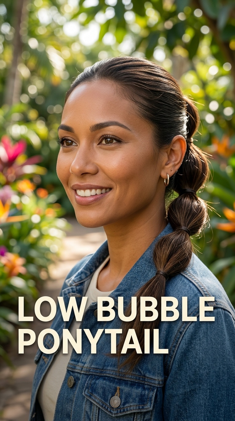 Low Bubble Ponytail