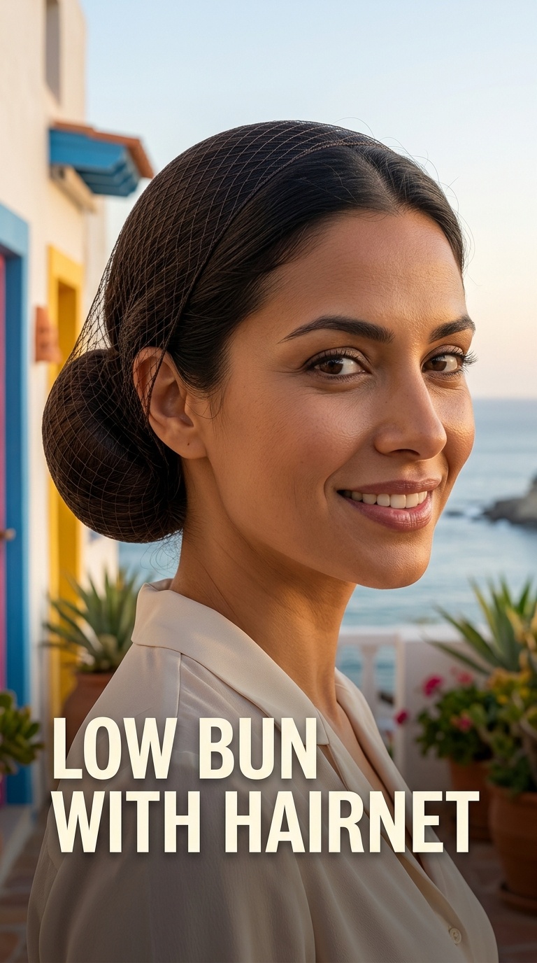 Low Bun with Hairnet