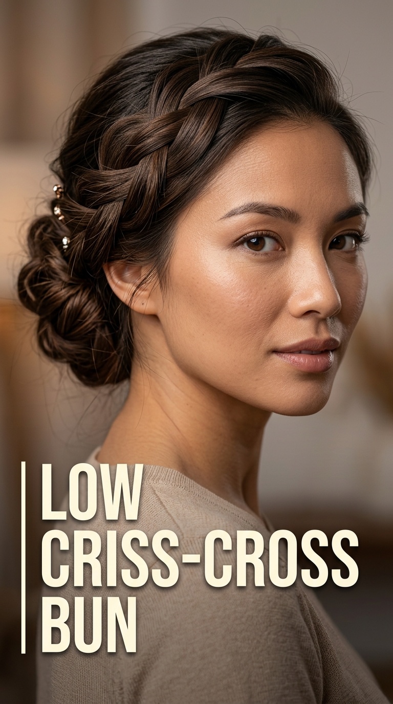 Low Criss-Cross Bun
