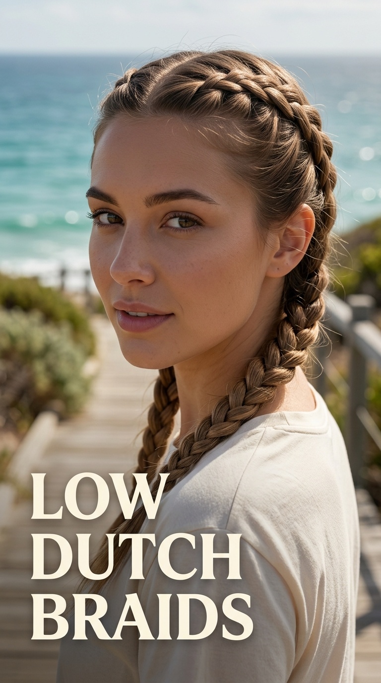 Low Dutch Braids