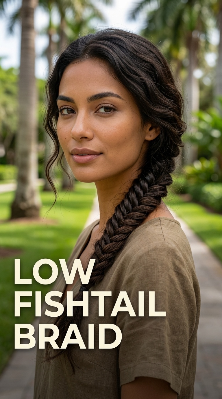 Low Fishtail Braid