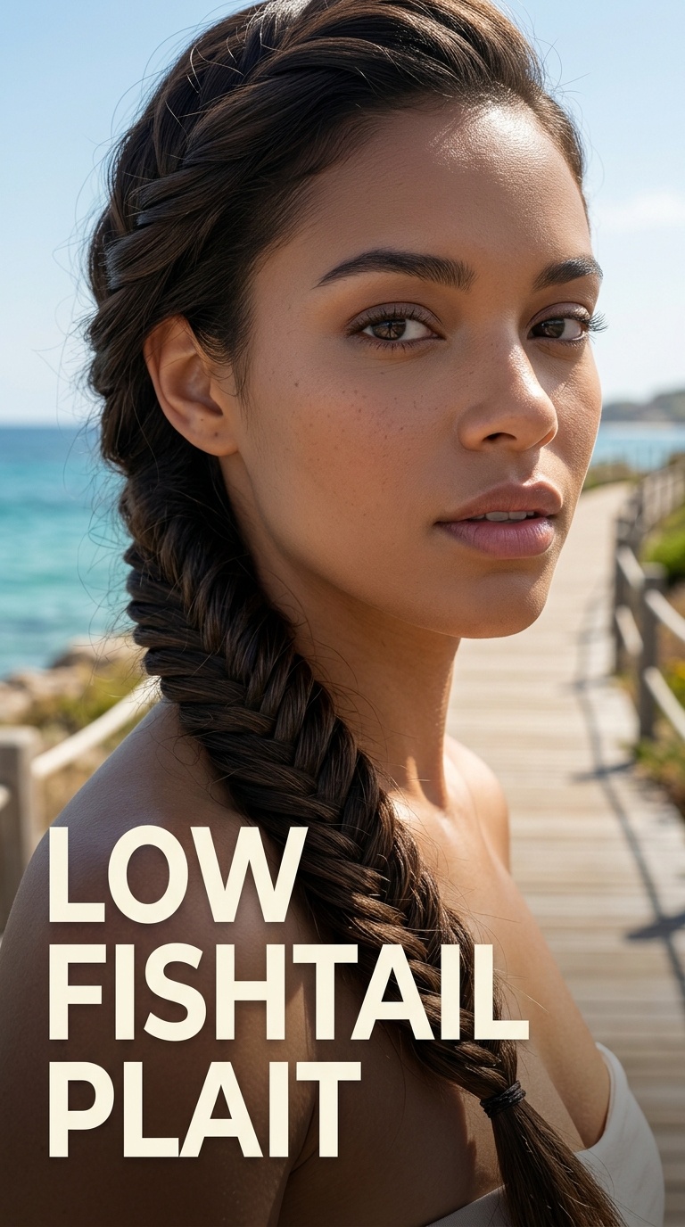 Low Fishtail Plait