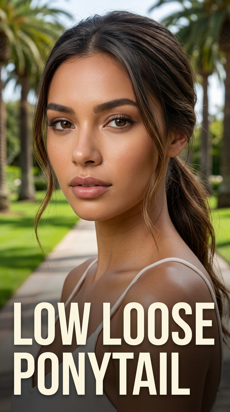 Low Loose Ponytail