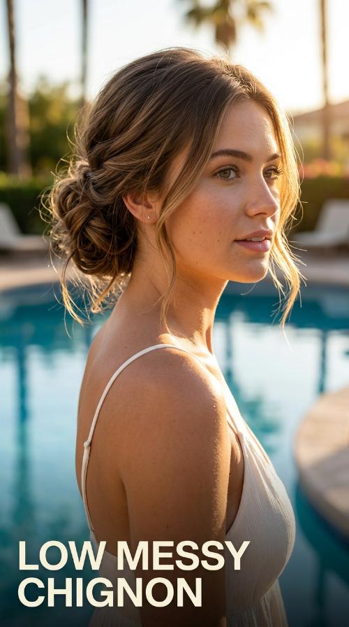 Low Messy Chignon