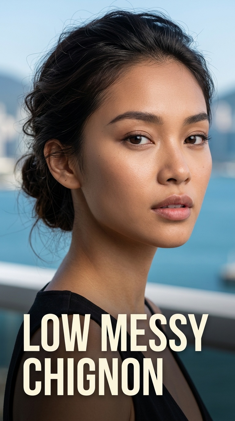 Low Messy Chignon